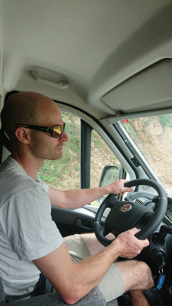 am fahren, mit Schutzengel